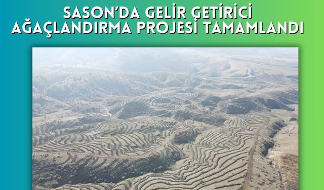 Sason’da Gelir Getirici Ağaçlandırma Projesi Tamamlandı